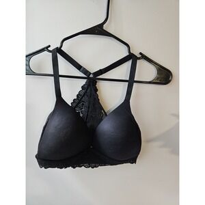AERI bralette sz 34C lace raceback black